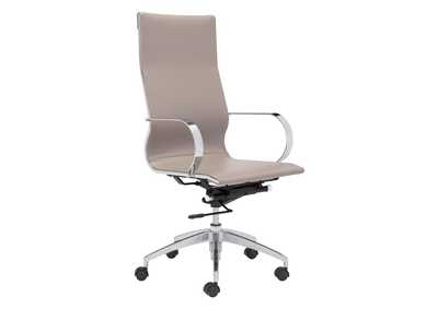 Glider High Back Office Chair Taupe