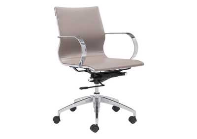 Image for Glider Low Back Office Chair Taupe
