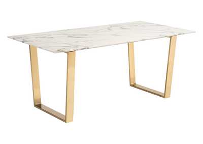 Image for Atlas Dining Table White & Gold