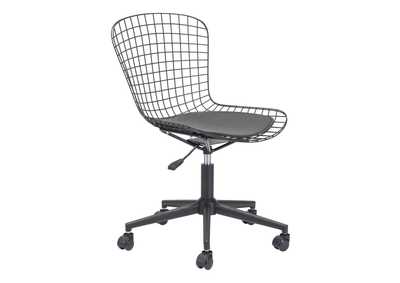 Image for Wire Office Chair Black & Black Cushion