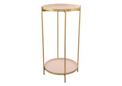 Jenna Side Table Pink & Gold