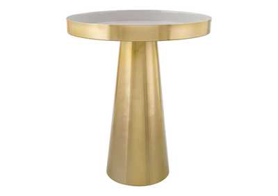 Nova Side Table Gray & Gold