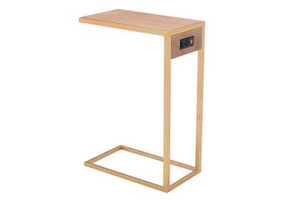 Image for Ike Side Table Brown & Gold