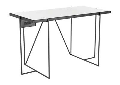 Image for Winslett Marble Desk White & Black