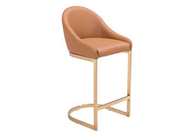 Image for Scott Counter Stool Tan & Gold