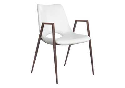 Image for Desi Dining Chair (Set Of 2) White & Walnut
