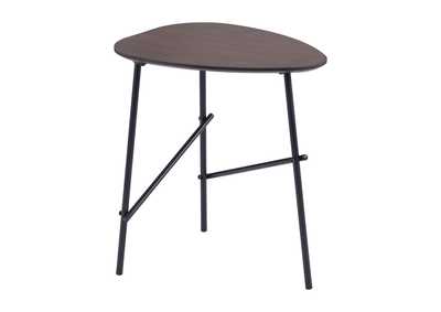 Image for Ireland Side Table Dark Brown & Black