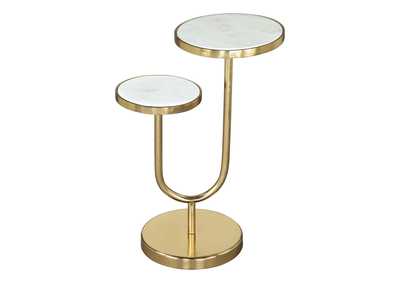 Image for Marc Side Table White & Gold