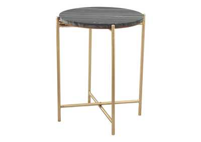 Image for David Side Table Gray & Gold