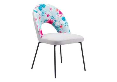 Image for Torrey Dining Chair (Set Of 2) Multicolor Print & Gray