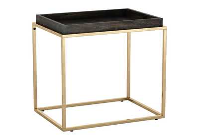 Image for Jahre Side Table Black & Brass