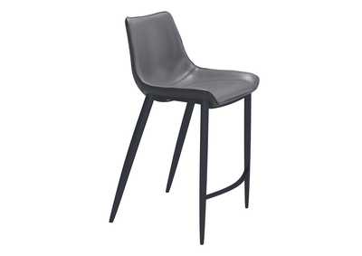 Image for Magnus Counter Stool (Set Of 2) Dark Gray & Black