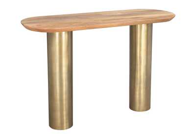 Image for Vuite Console Table Natural & Brass