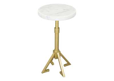 Image for Maurice Side Table White & Gold