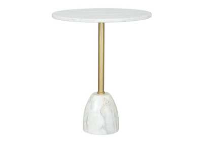 Image for Cynthia Side Table White & Gold