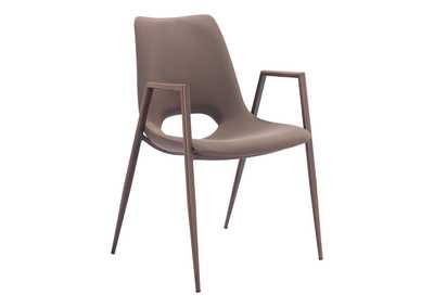 Image for Desi Dining Chair (Set Of 2) Brown & Walnut