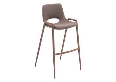 Image for Desi Barstool (Set Of 2) Brown & Walnut