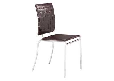 Image for Criss Cross Dining Chair (Set Of 4) Espresso
