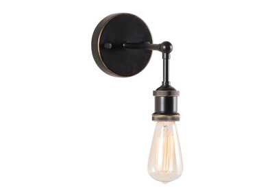 Image for Miserite Wall Lamp Antique Black Gold & Copper